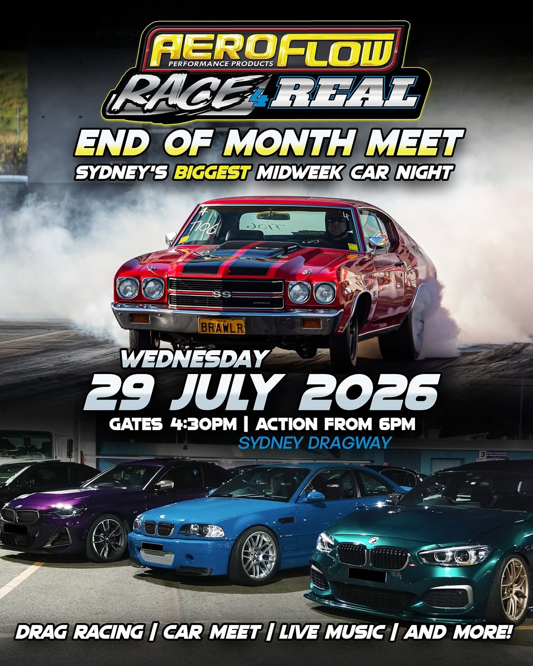 Aeroflow Race 4 Real - End of Month Meet — Euro/JDM track day in Sydney, NSW on Wednesday 29 July 2026