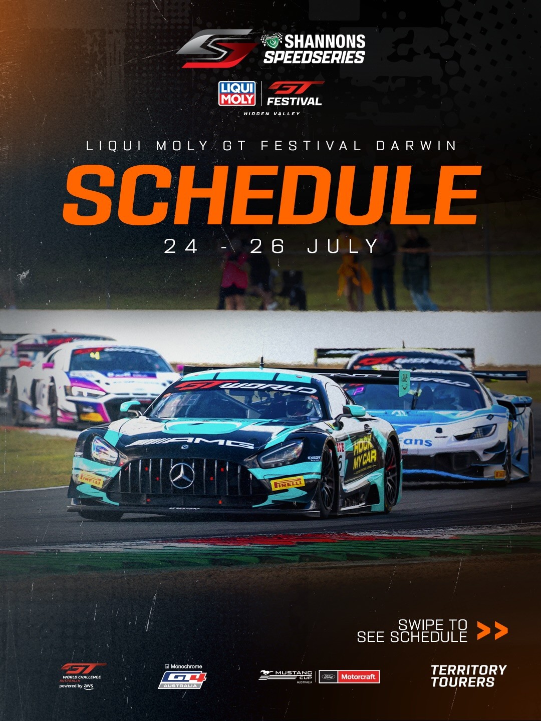 Liqui Moly GT Festival Darwin — Exotic/Muscle spectator event in Darwin, NT on Friday 24 July 2026