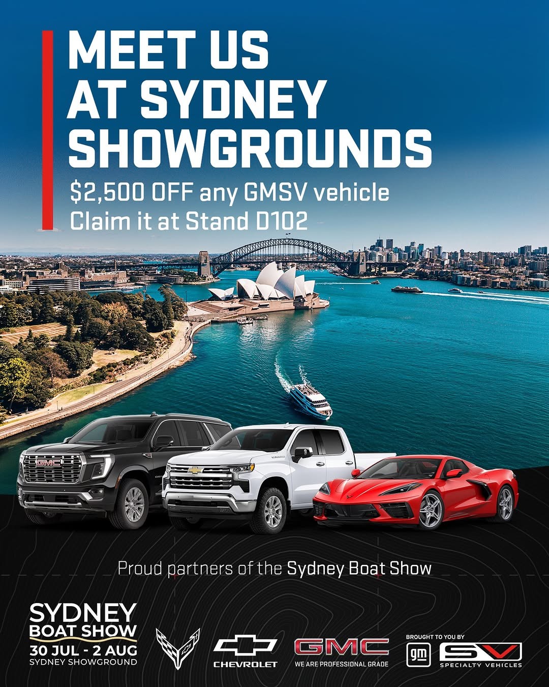 Sydney Boat Show — Muscle/4x4 spectator event in Sydney, NSW on Thursday 30 July 2026