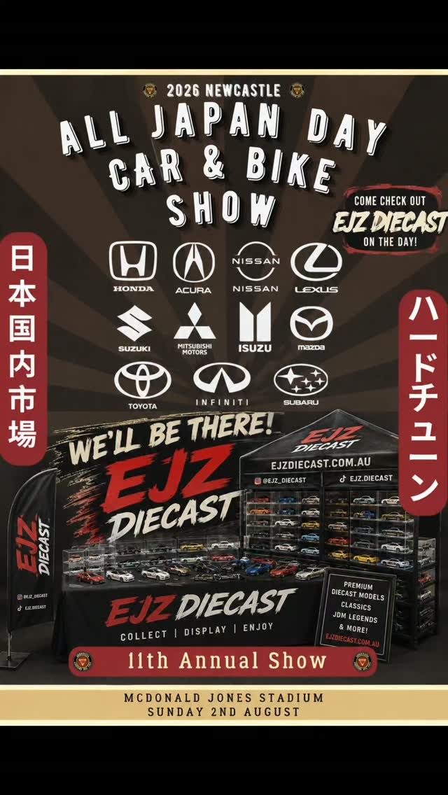 All Japan Day Car & Bike Show — JDM car meet in Newcastle, NSW on Sunday 2 August 2026