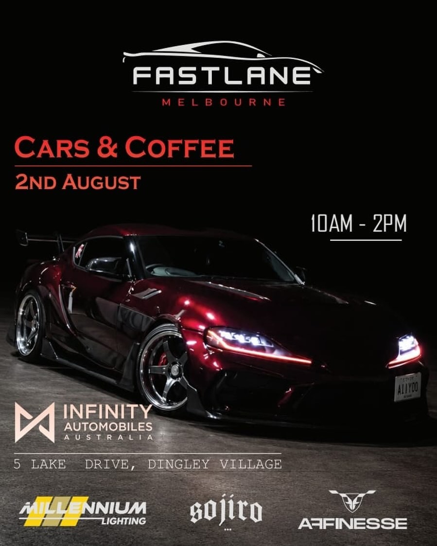 Fastlane Melbourne Cars & Coffee — Euro/Exotic car meet in Melbourne, VIC on Sunday 2 August 2026