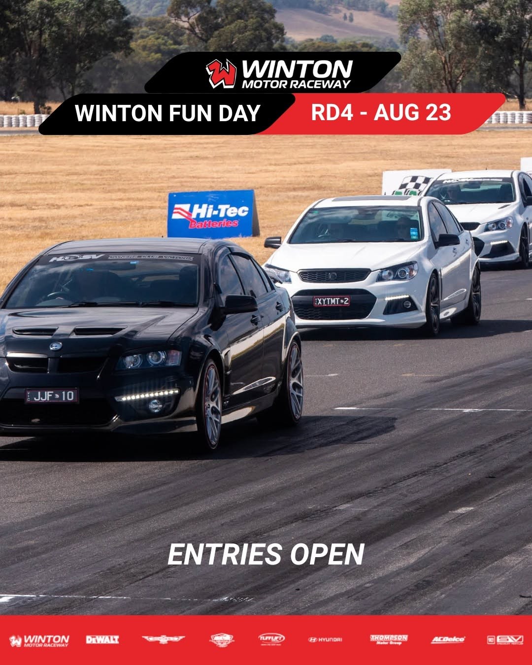 Winton Fun Day — Muscle track day in Melbourne, VIC on Sunday 23 August 2026
