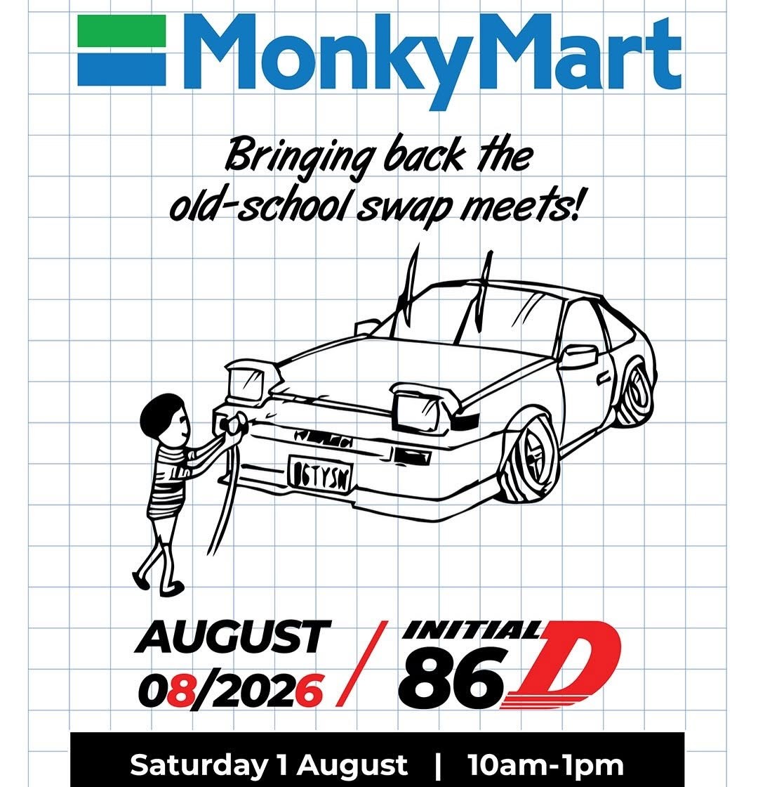 MonkyMart 86 Edition — JDM/Classic car meet in Melbourne, VIC on Saturday 1 August 2026