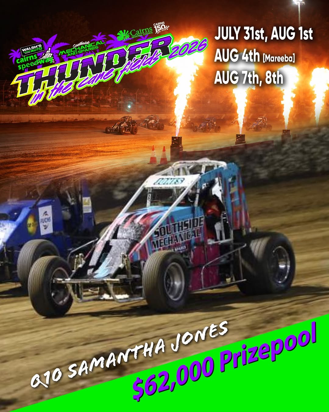 Thunder in the Canefields 2026 — Muscle spectator event in Cairns, QLD on Friday 31 July 2026