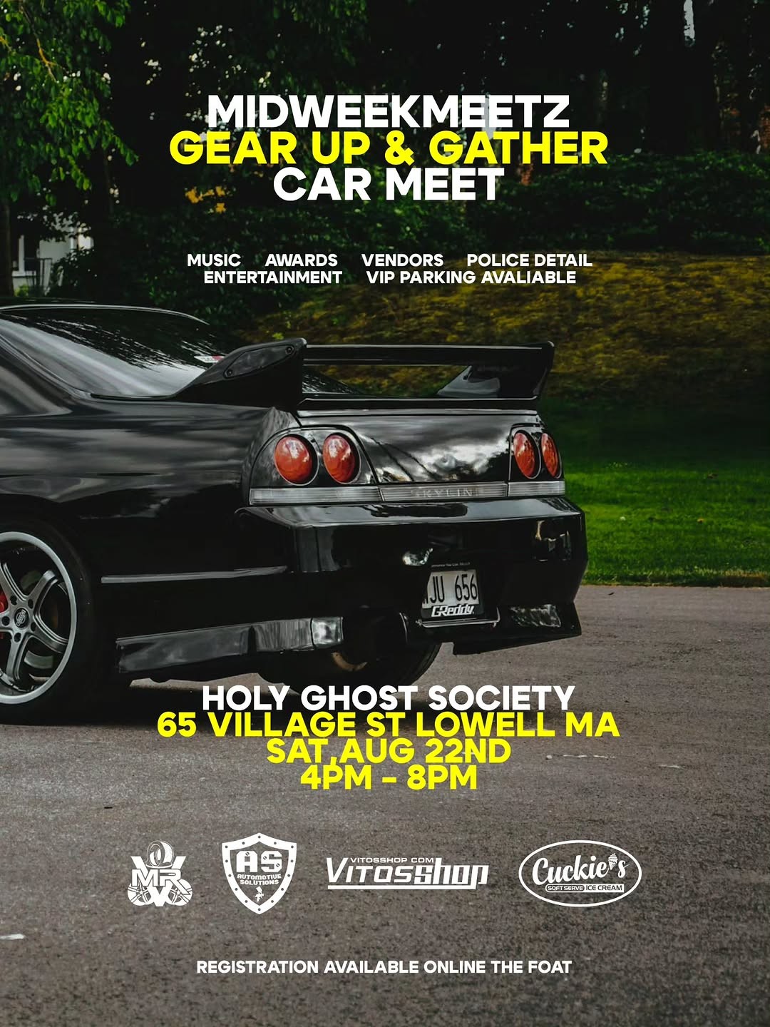 Midweekmeetz Gear Up & Gather Car Meet — JDM car meet in International on Saturday 22 August 2026