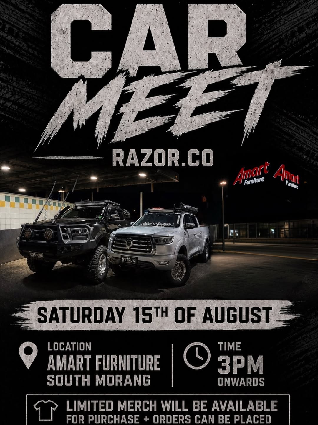 RAZOR.CO Car Meet — 4x4 car meet in Melbourne, VIC on Saturday 15 August 2026