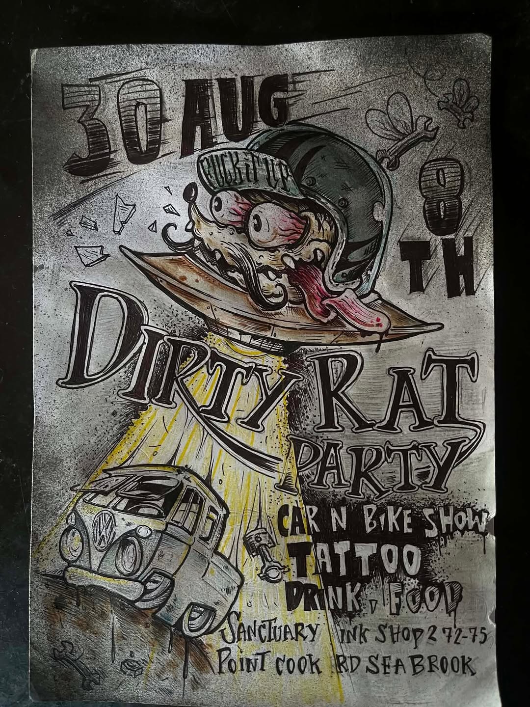 8th Dirty Rat Party — Classic car meet in Melbourne, VIC on Sunday 30 August 2026