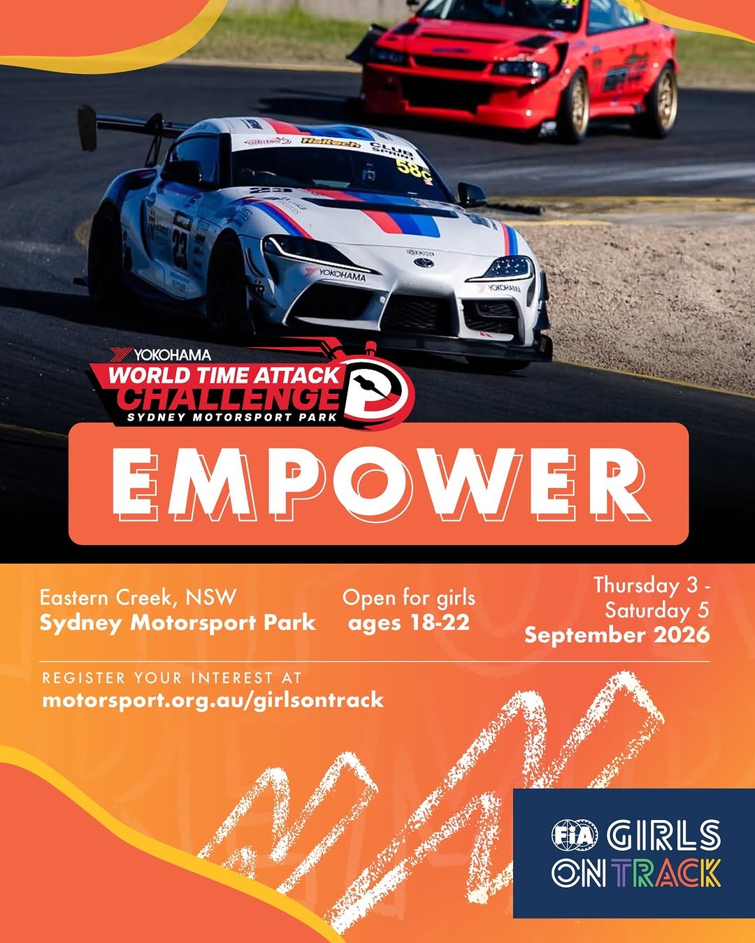 FIA Girls on Track - Empower — JDM track day in Sydney, NSW on Thursday 3 September 2026