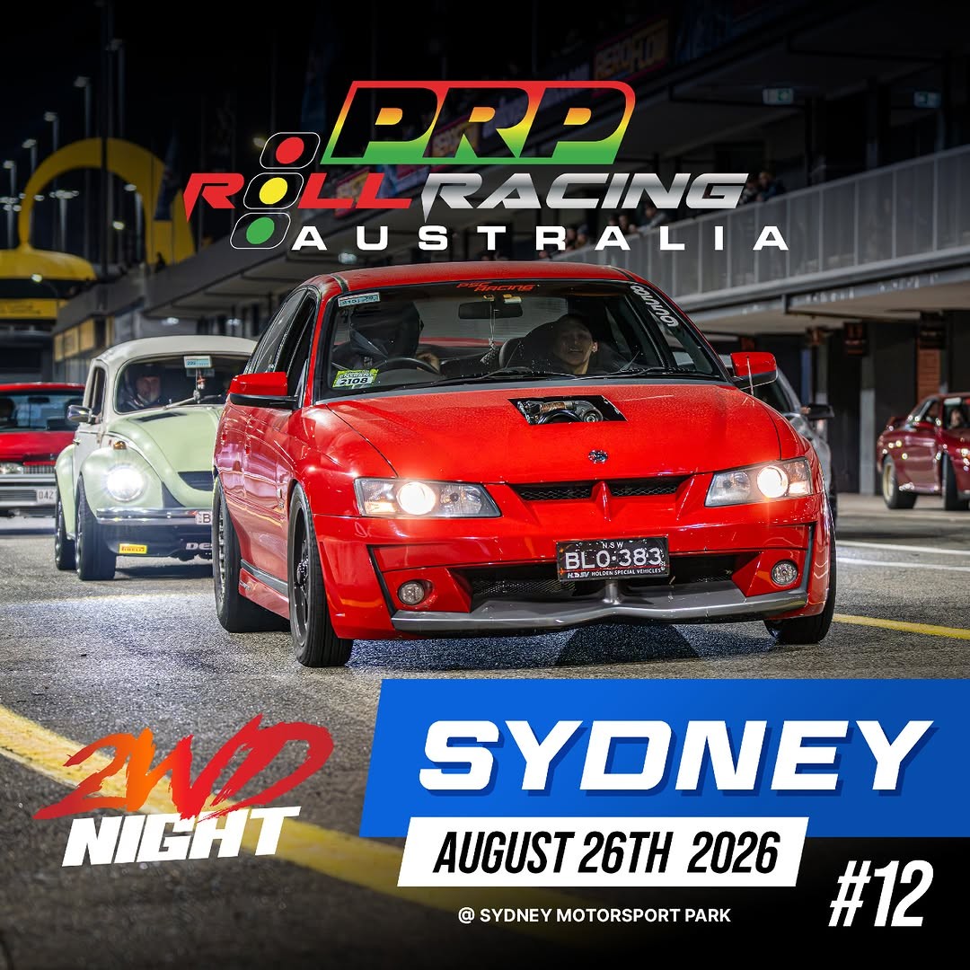 Roll Racing Sydney 2WD Night #12 — Euro/JDM track day in Sydney, NSW on Wednesday 26 August 2026