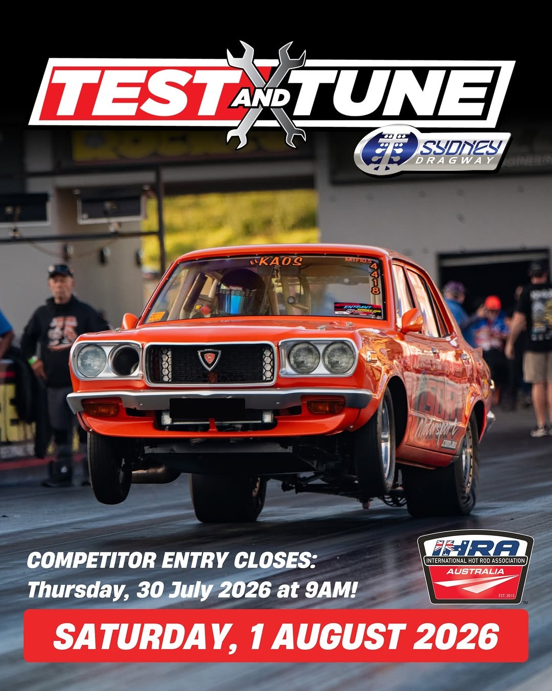 Test & Tune — JDM/Muscle track day in Sydney, NSW on Saturday 1 August 2026