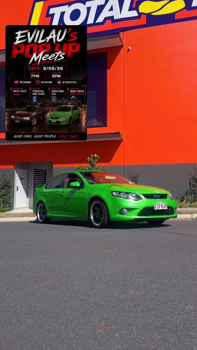 EVILAU'S Pop Up Meets — Muscle car meet in Brisbane, QLD on Saturday 8 August 2026