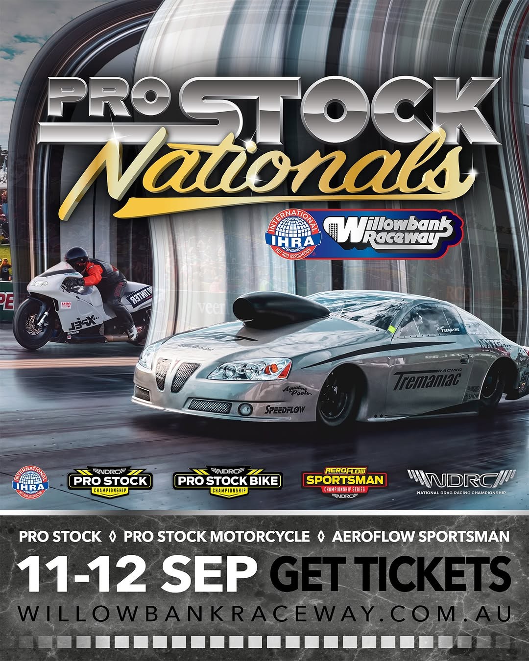 Pro Stock Nationals — Muscle spectator event in Brisbane, QLD on Friday 11 September 2026