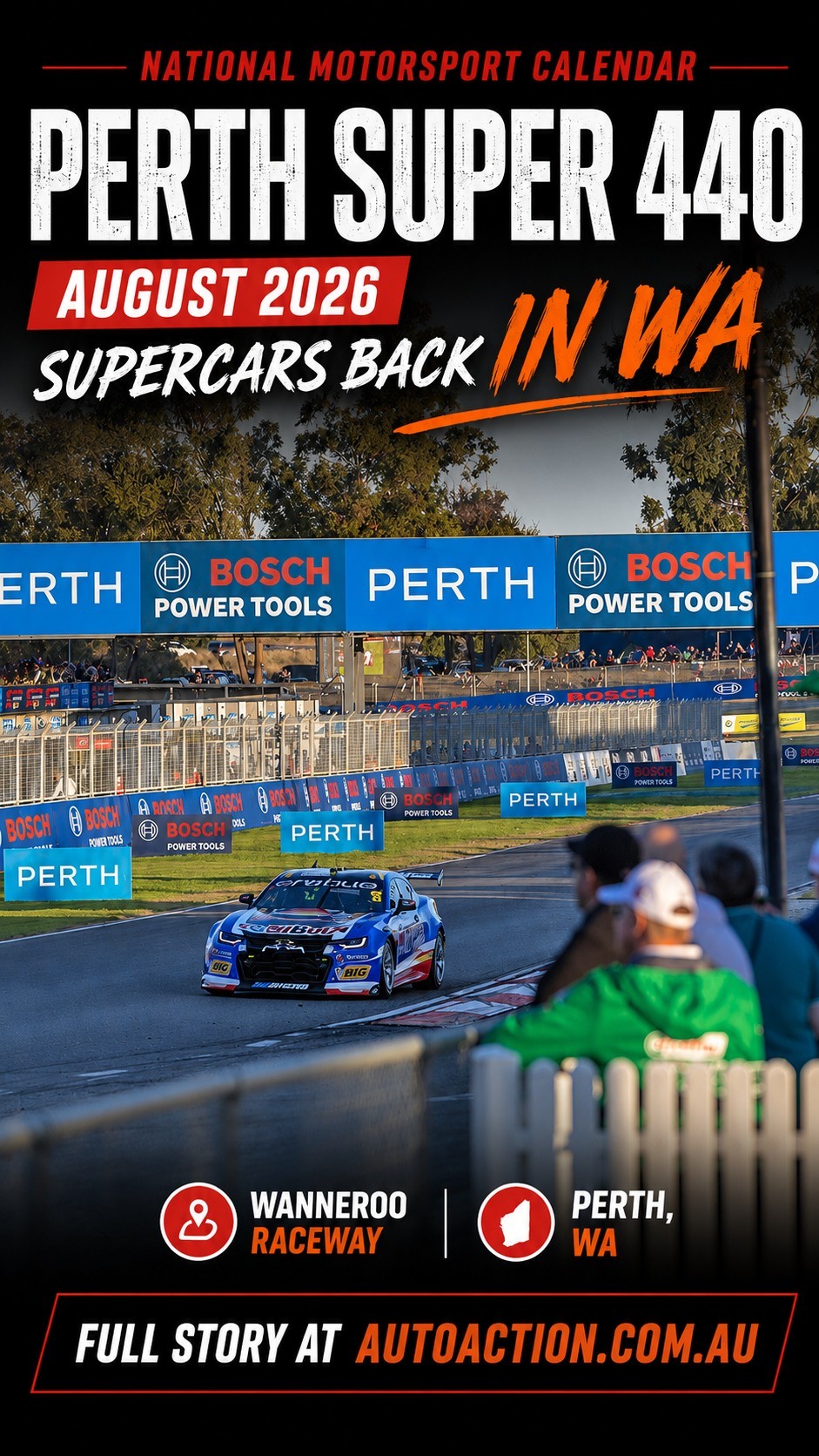 Perth Super 440 — Muscle spectator event in Perth, WA on Friday 31 July 2026