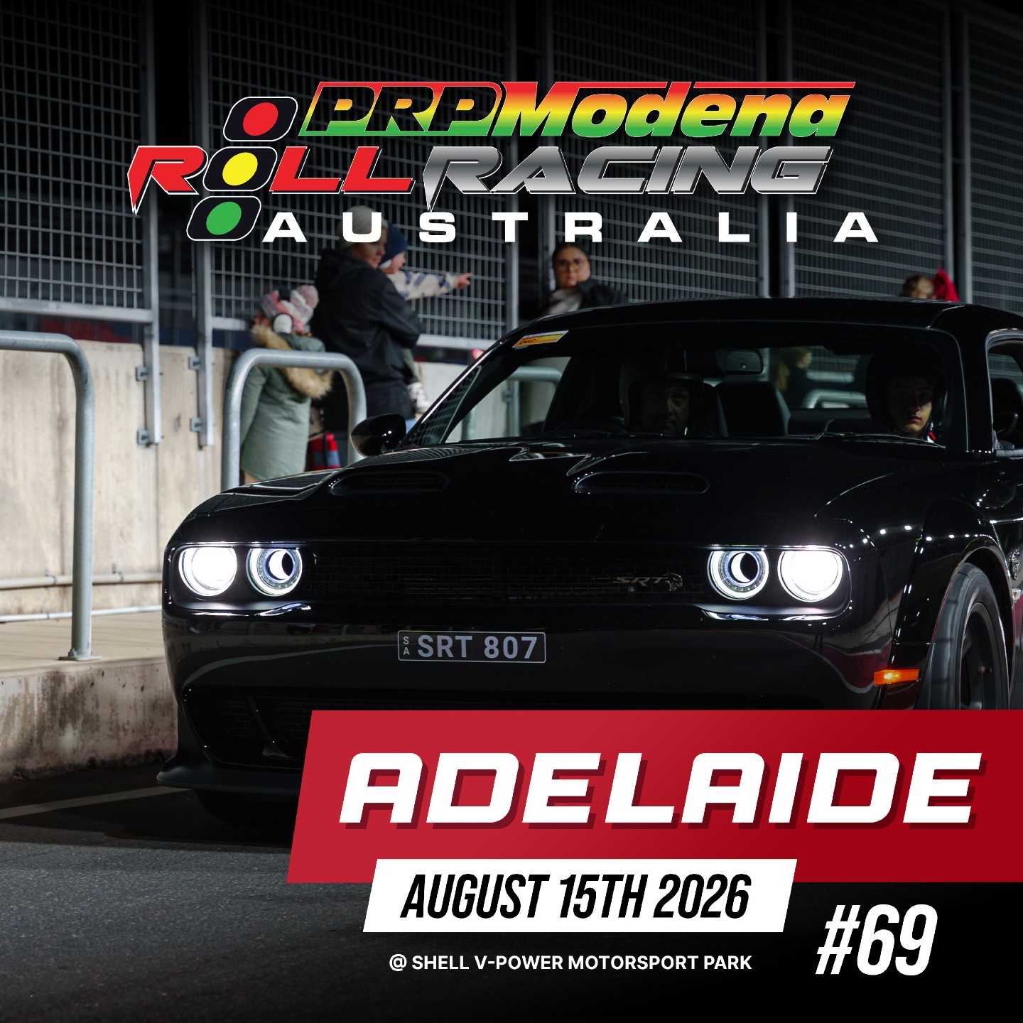 Roll Racing Adelaide #69 — Muscle/JDM track day in Adelaide, SA on Saturday 15 August 2026