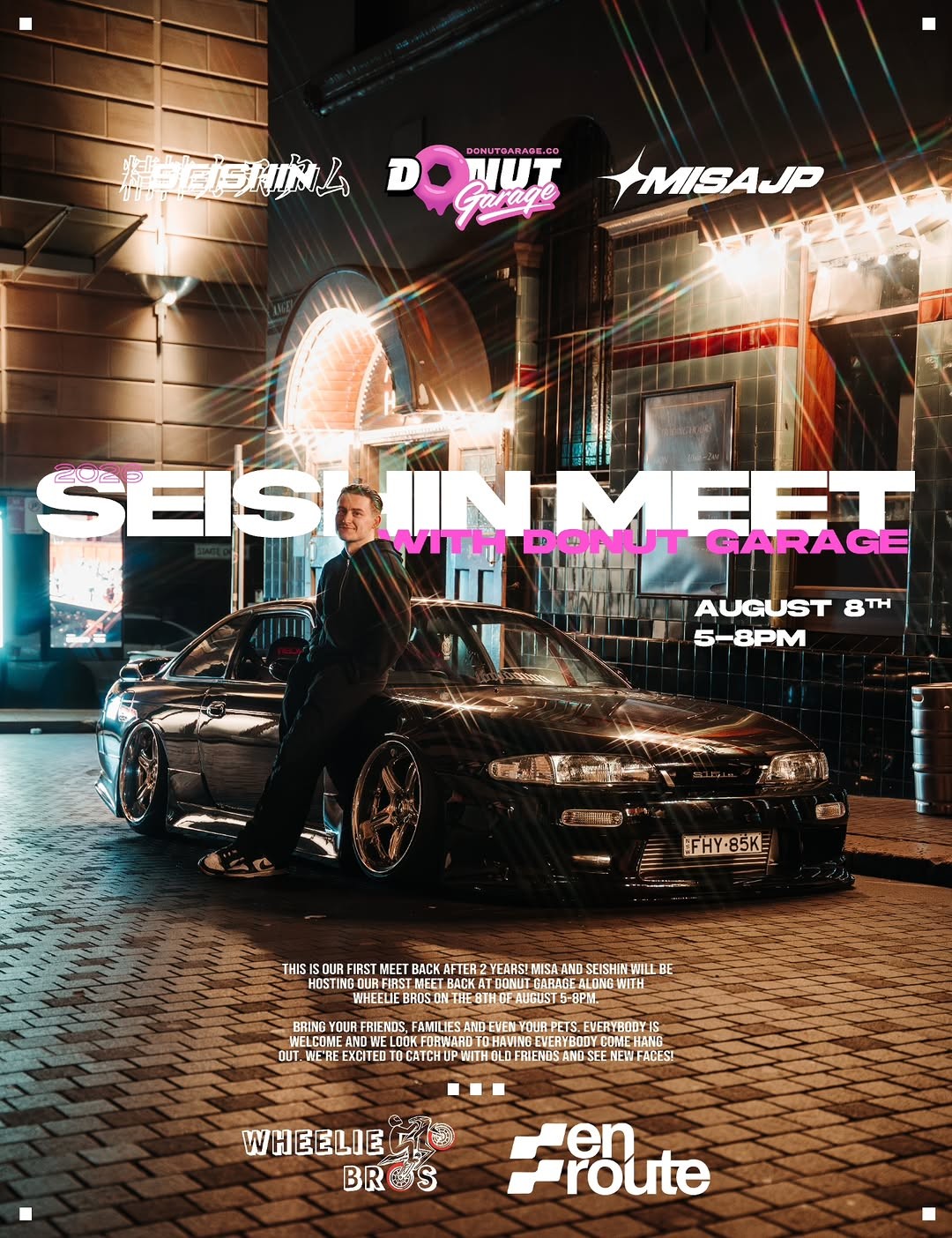Seishin Meet with Donut Garage — JDM/Stance car meet in Sydney, NSW on Saturday 8 August 2026