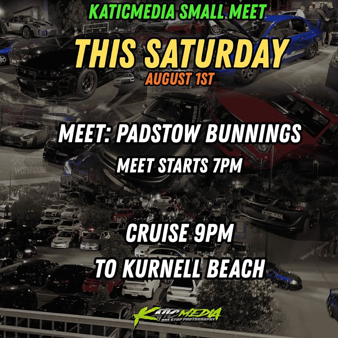 Katicmedia Small Meet — JDM car meet in Sydney, NSW on Saturday 1 August 2026