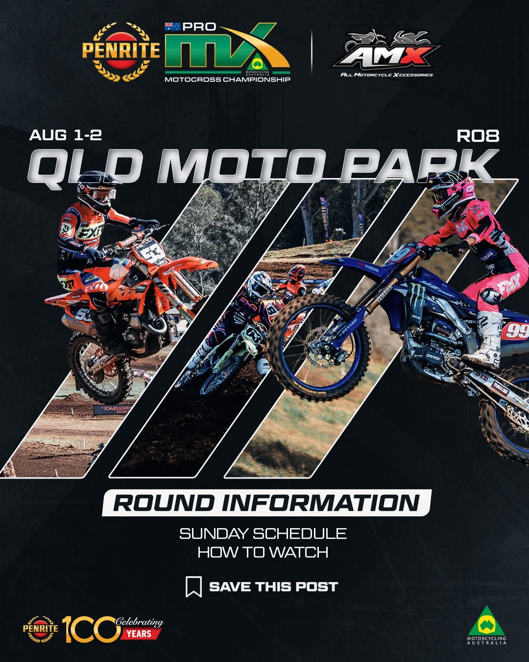 Penrite ProMX Championship Round 8 — spectator event in Brisbane, QLD on Saturday 1 August 2026