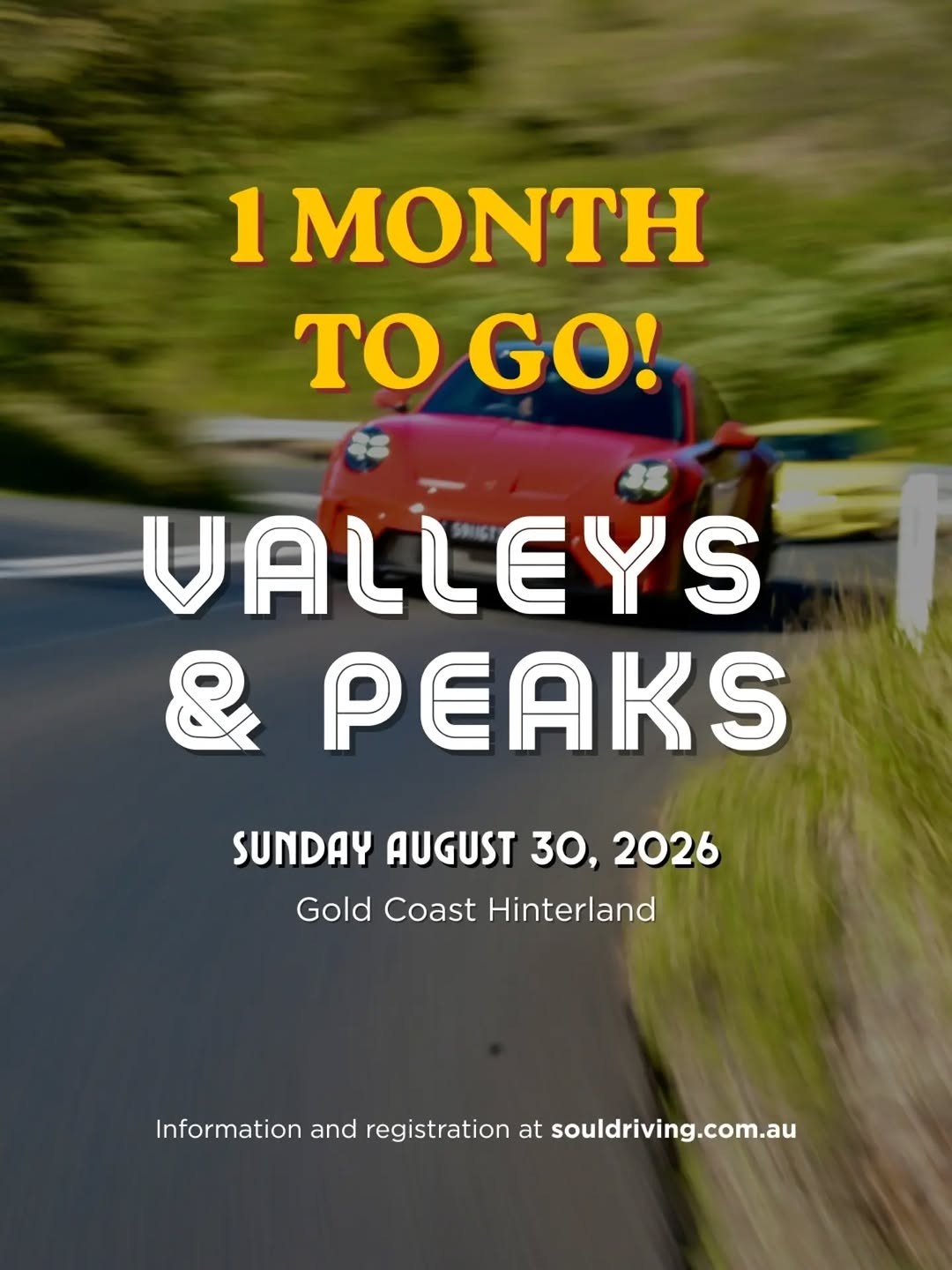 Valleys & Peaks — Euro car meet in Gold Coast, QLD on Sunday 30 August 2026