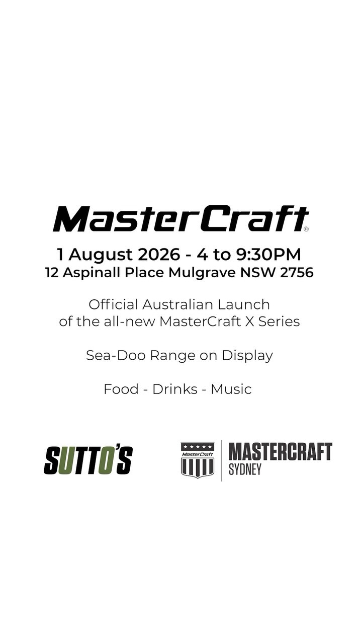 MasterCraft X Series Official Australian Launch — car meet in Sydney, NSW on Saturday 1 August 2026