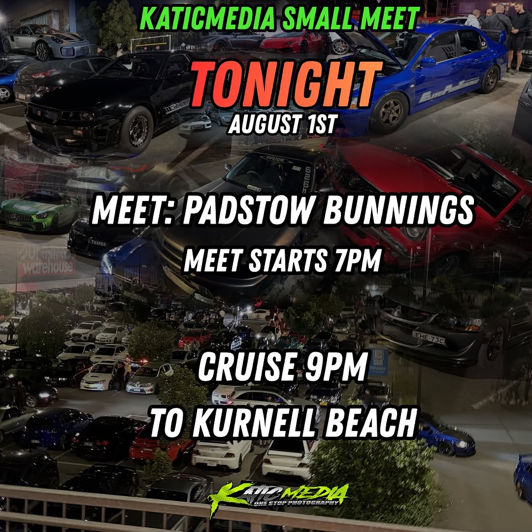 Katicmedia Small Meet — JDM car meet in Sydney, NSW on Saturday 1 August 2026