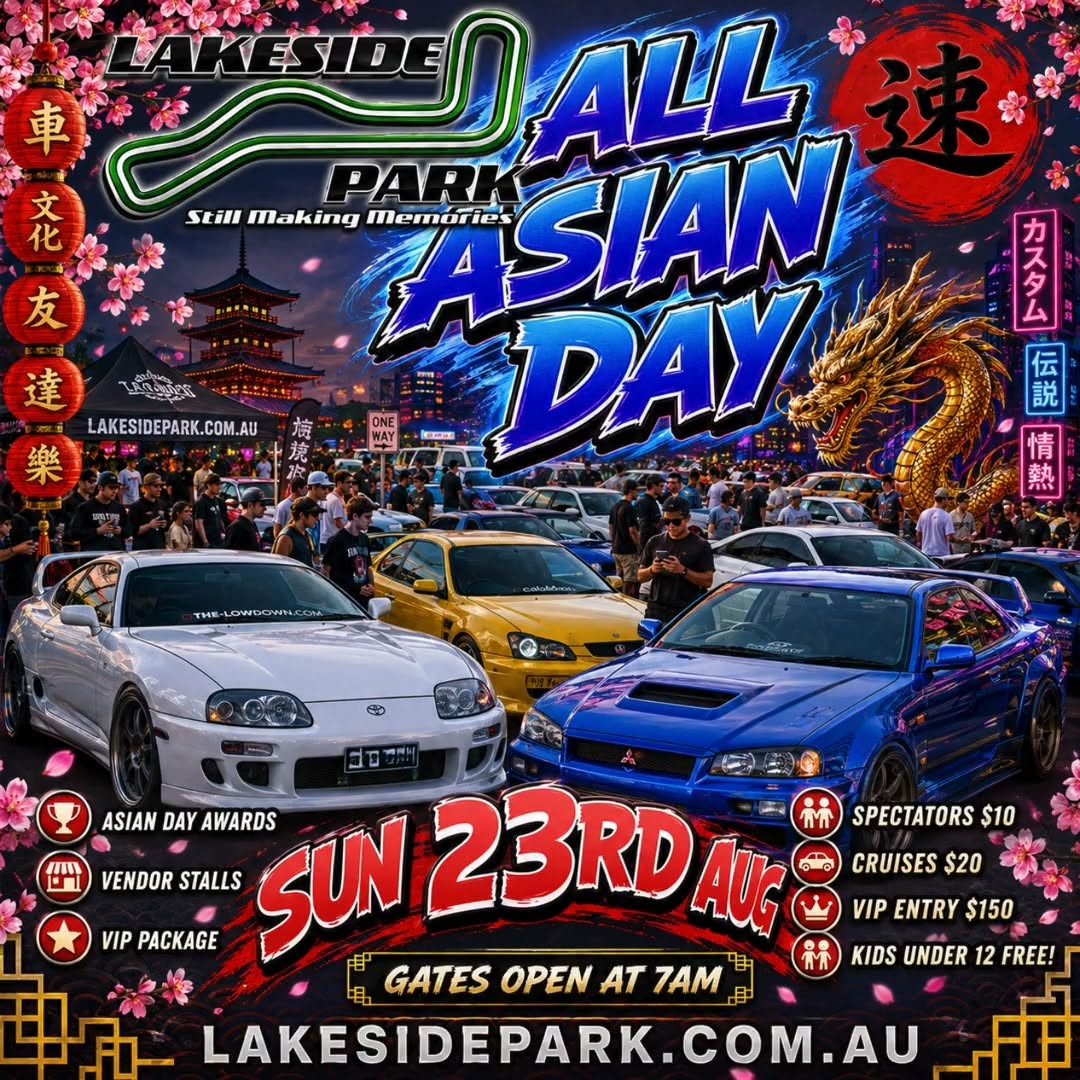 All Asian Day — JDM spectator event in Brisbane, QLD on Sunday 23 August 2026