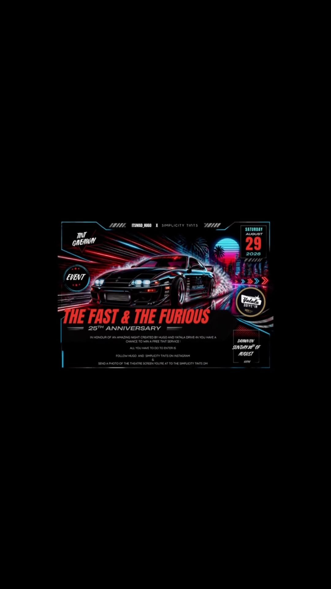 The Fast & The Furious 25th Anniversary — JDM/Stance car meet in Gold Coast, QLD on Saturday 29 August 2026