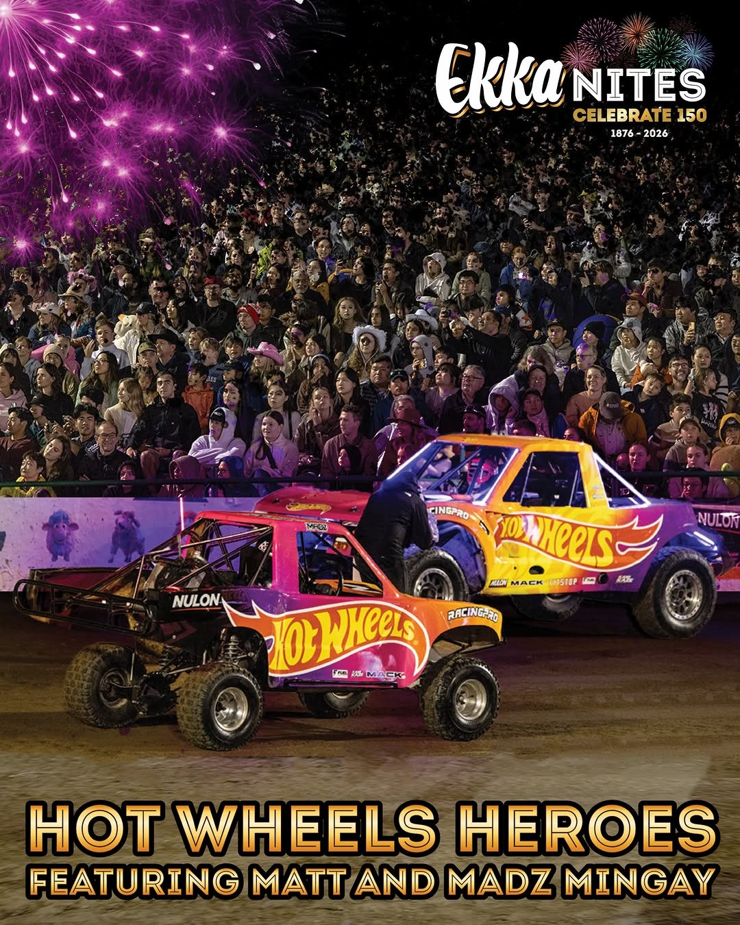 Ekka Nites: Hot Wheels Heroes — spectator event in Brisbane, QLD on Saturday 8 August 2026