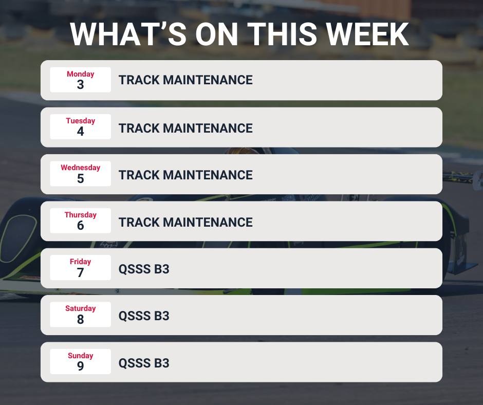 QSSS B3 — Muscle track day in Brisbane, QLD on Friday 7 August 2026