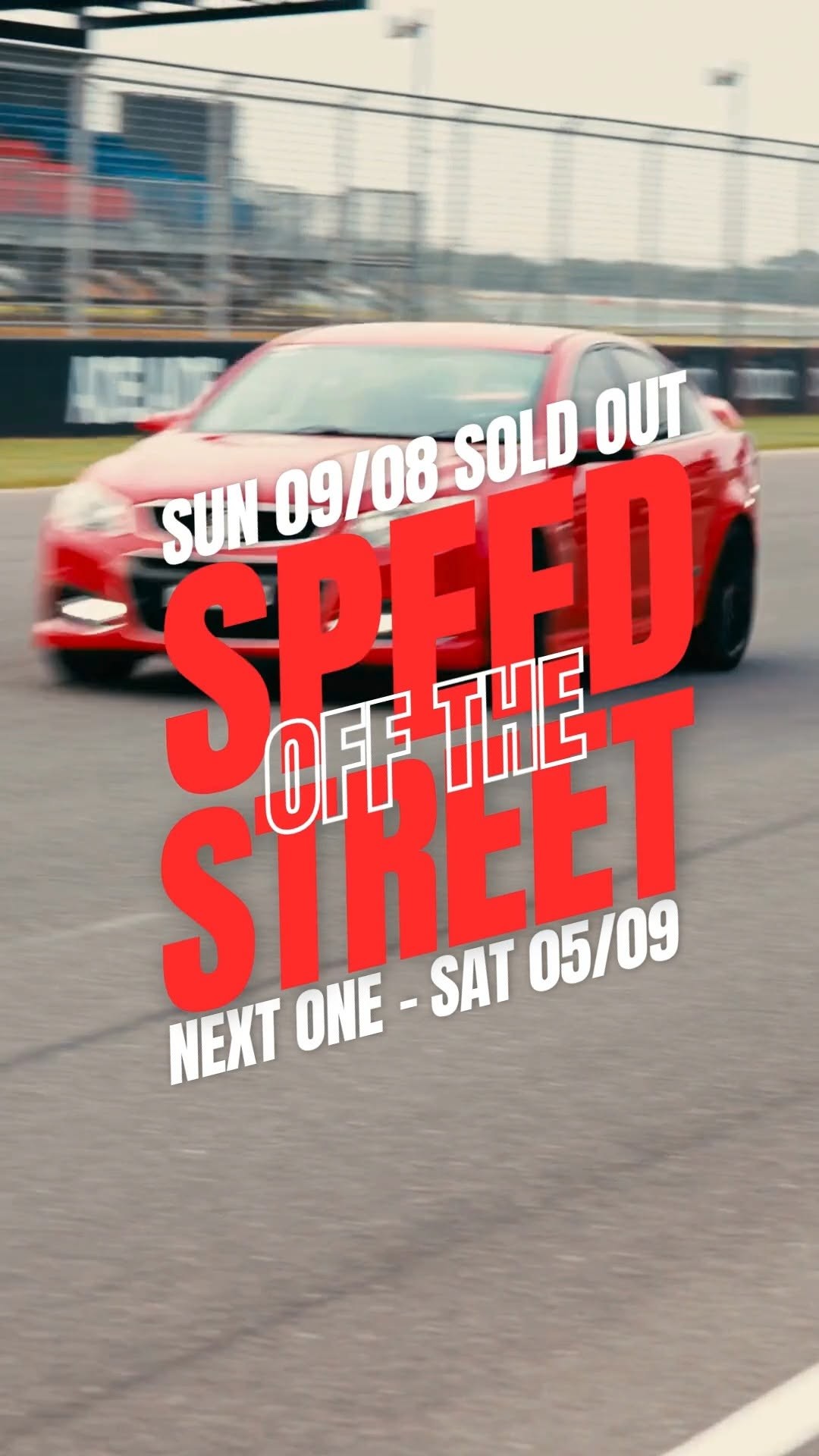 Speed Off The Street — track day in Adelaide, SA on Saturday 5 September 2026