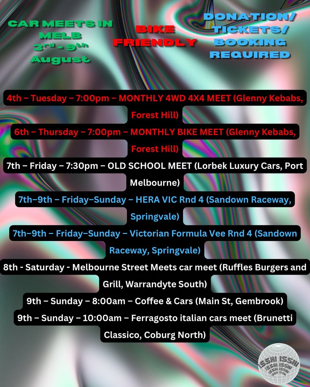Monthly 4WD 4x4 Meet — 4x4 car meet in Melbourne, VIC on Tuesday 4 August 2026