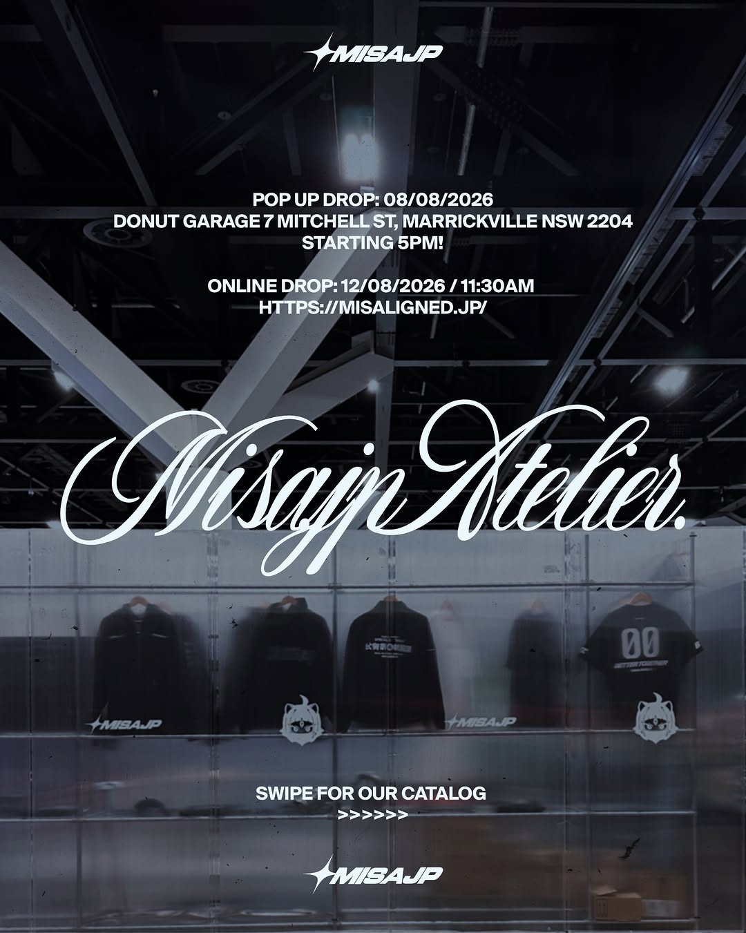 Misajp Atelier Pop Up Drop — JDM/Stance car meet in Sydney, NSW on Saturday 8 August 2026
