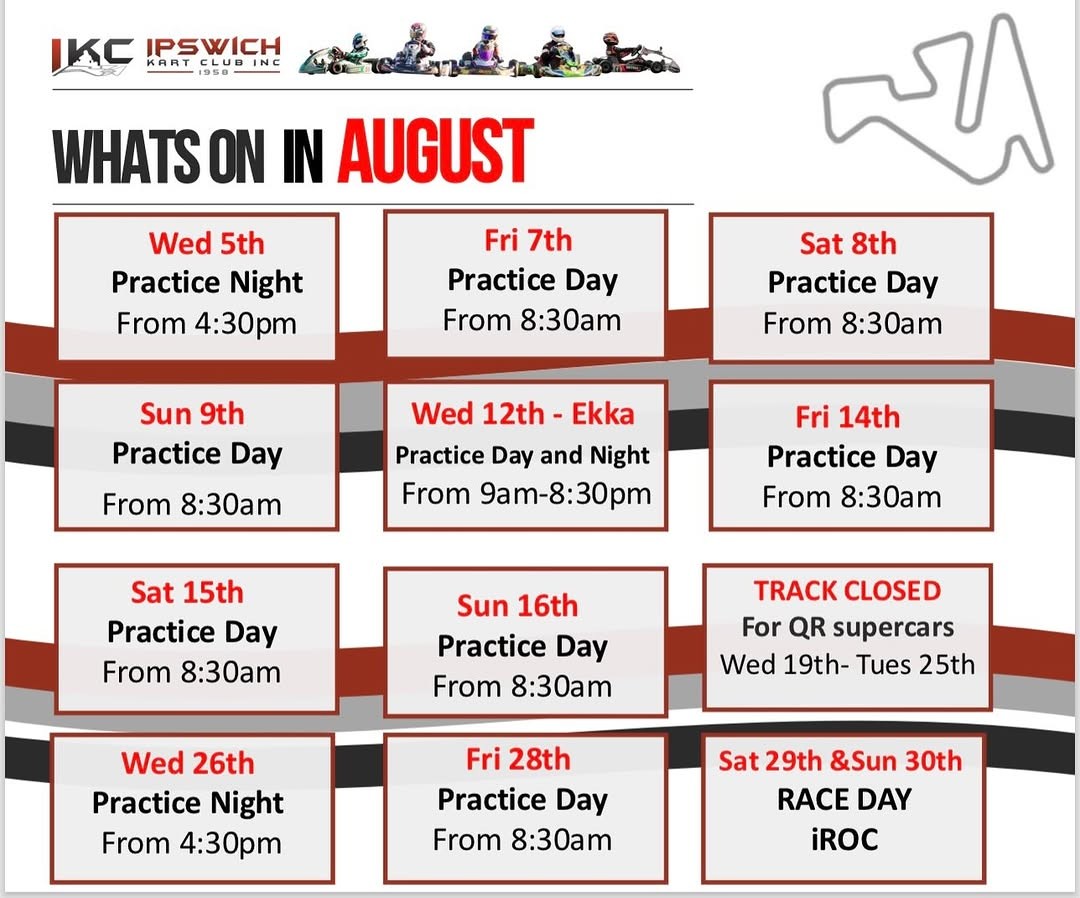 IROC Race Day — track day in Brisbane, QLD on Saturday 29 August 2026