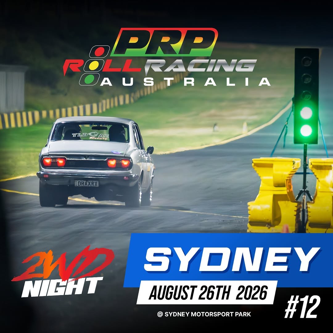 Roll Racing Sydney 2WD Night — Euro/JDM track day in Sydney, NSW on Wednesday 26 August 2026