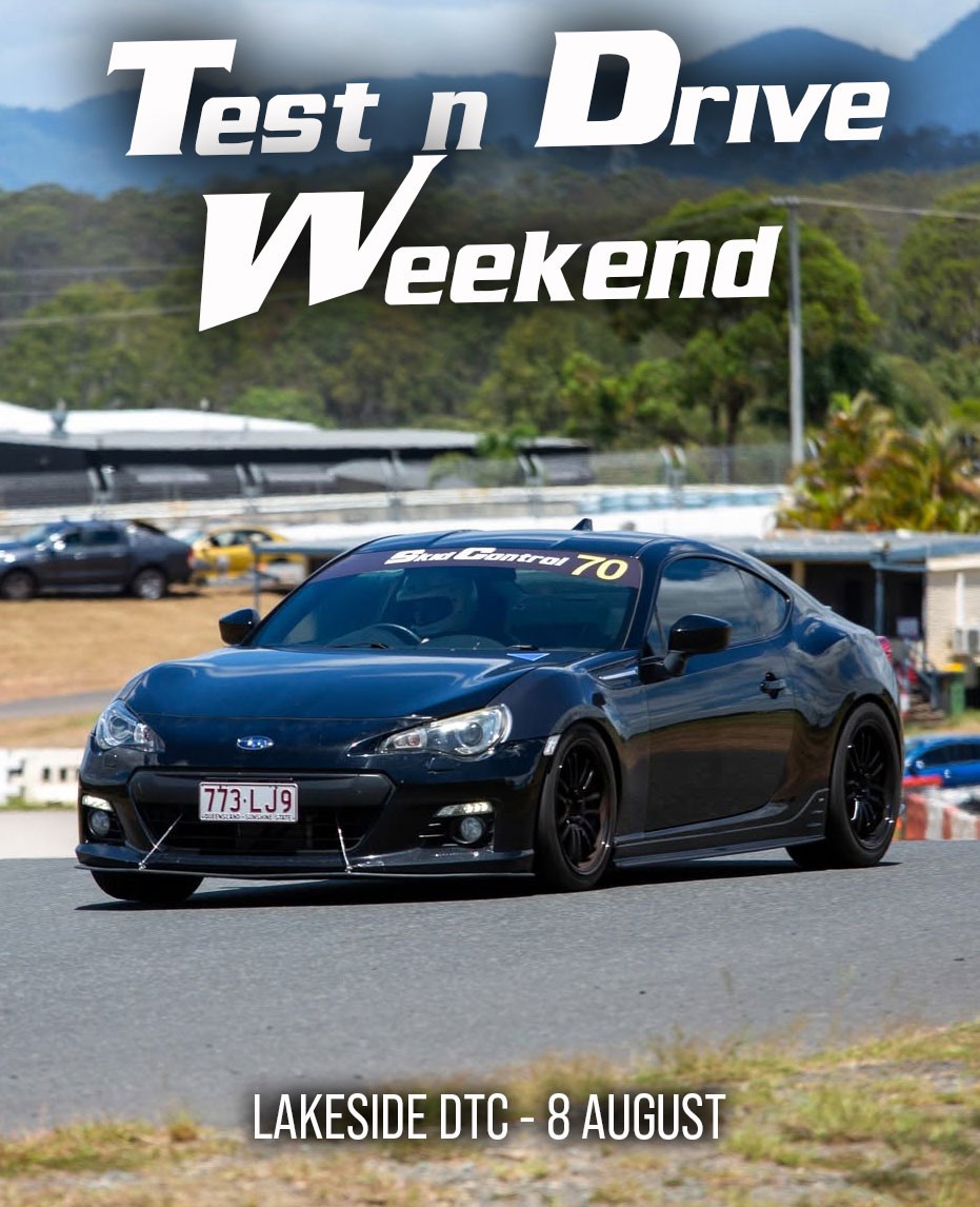 Test n Drive Weekend — JDM track day in Brisbane, QLD on Saturday 8 August 2026