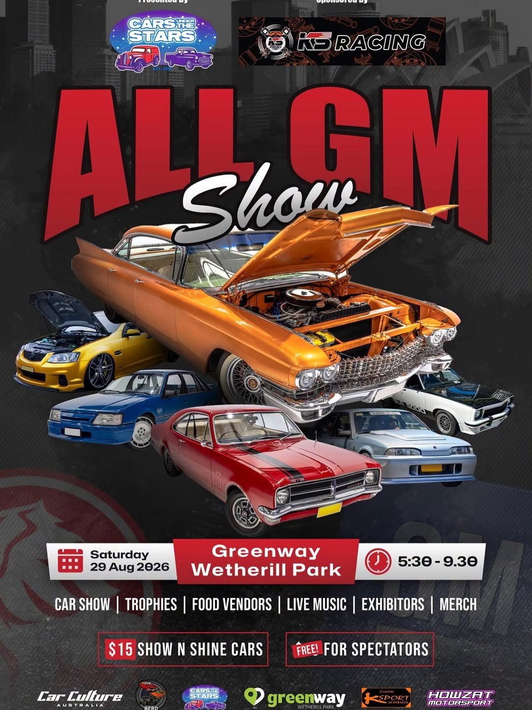 All GM Show — Muscle/Classic car meet in Sydney, NSW on Saturday 29 August 2026