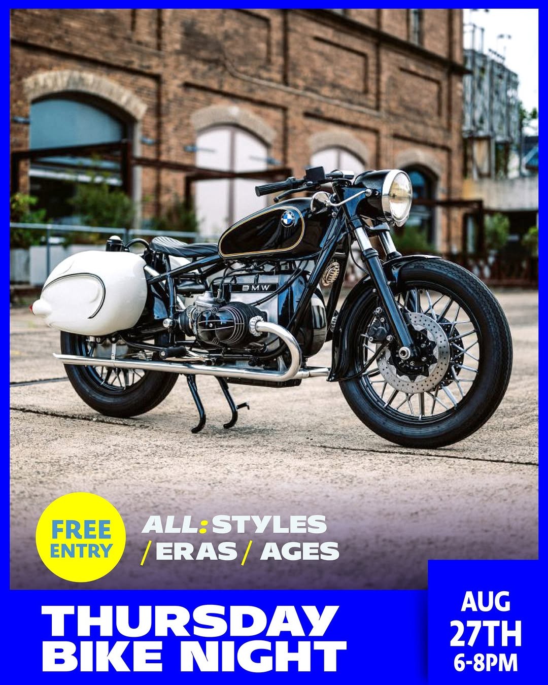 Thursday Bike Night — Classic car meet in Sydney, NSW on Thursday 27 August 2026