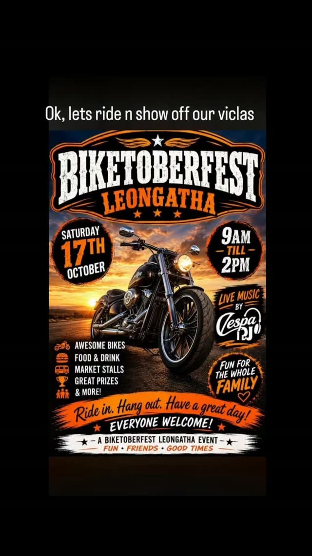 Biketoberfest Leongatha — car meet in Melbourne, VIC on Saturday 17 October 2026