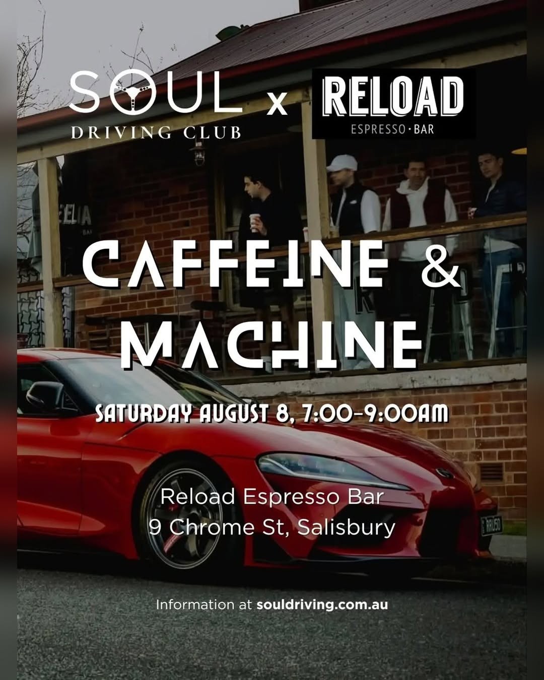 Caffeine & Machine — Euro car meet in Brisbane, QLD on Saturday 8 August 2026