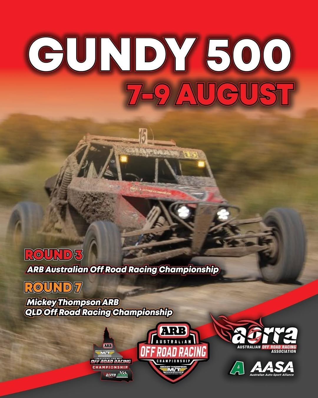 Gundy 500 — 4x4 spectator event in Brisbane, QLD on Friday 7 August 2026