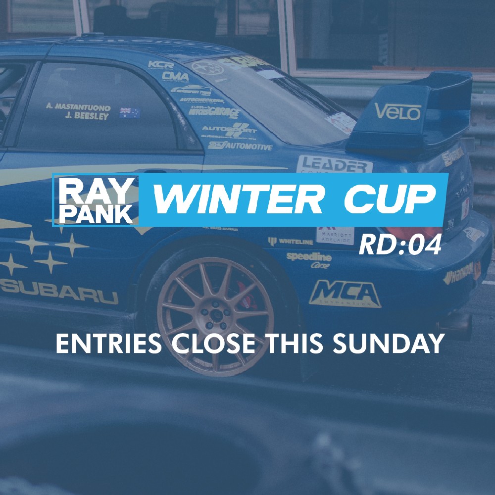 Ray Pank Winter Cup Round 4 — Classic track day in Adelaide, SA on Friday 16 October 2026