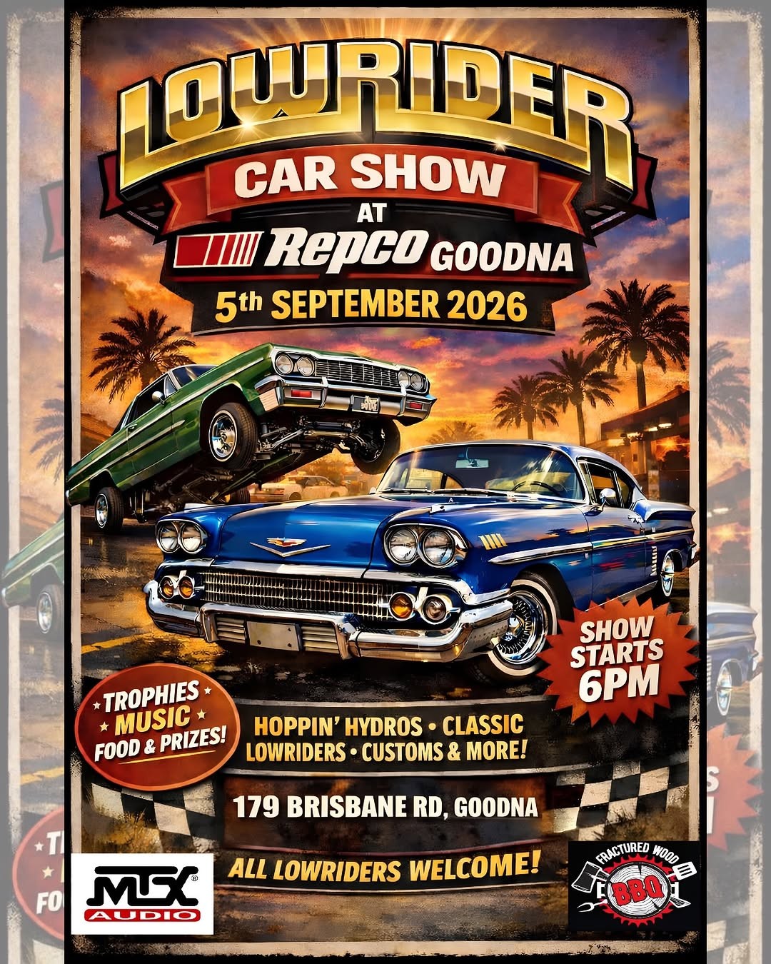 Lowrider Car Show — Classic/Stance car meet in Brisbane, QLD on Saturday 5 September 2026