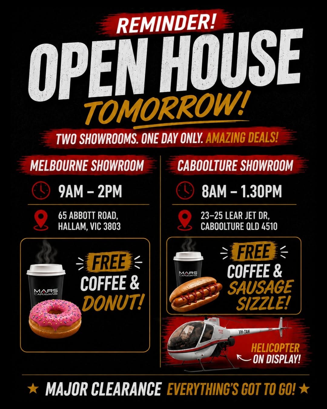 Mars Caravans Open House — 4x4 car meet in Melbourne, VIC on Saturday 8 August 2026