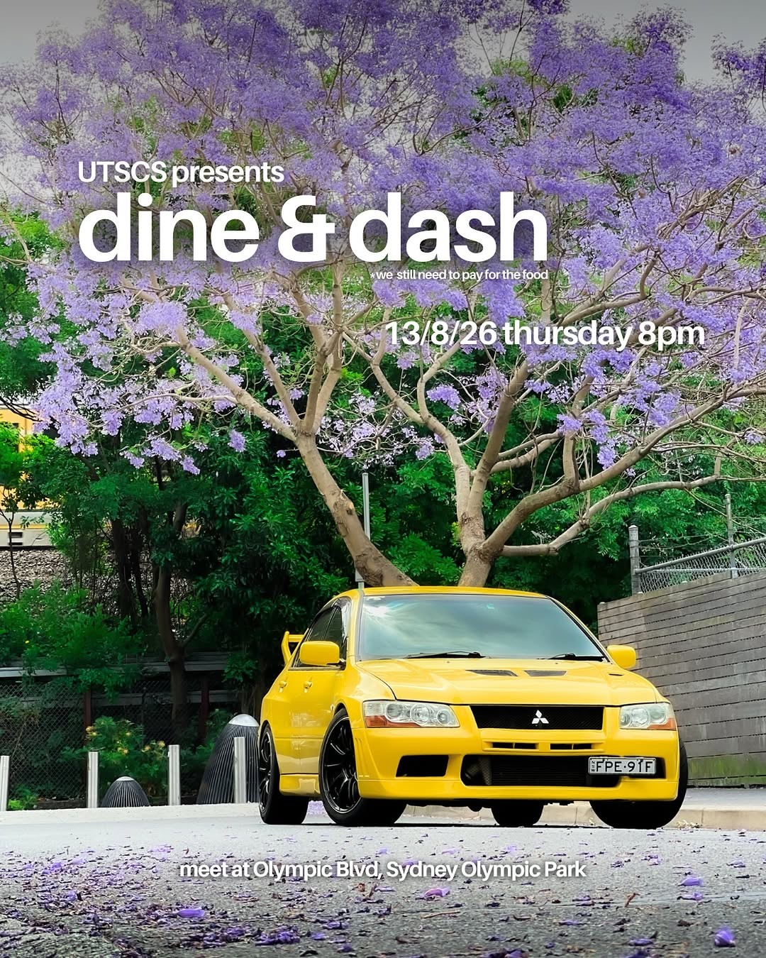 dine & dash — JDM car meet in Sydney, NSW on Thursday 13 August 2026