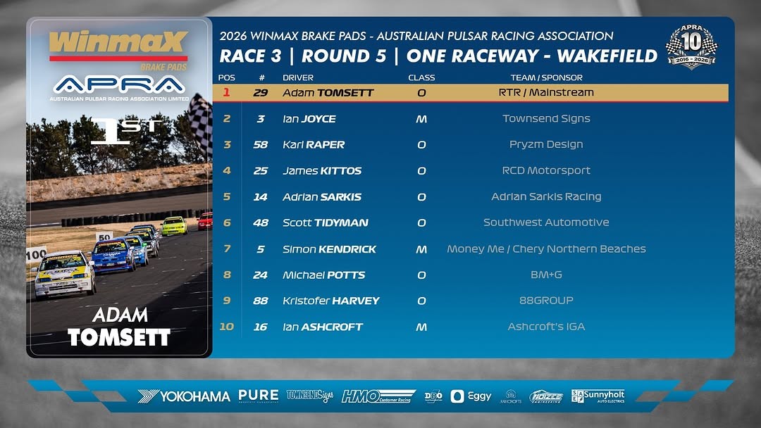 APRA Round 6 — JDM track day in Sydney, NSW on Saturday 17 October 2026