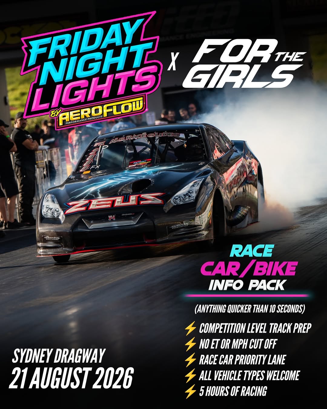 Friday Night Lights — Muscle/Stance track day in Sydney, NSW on Friday 21 August 2026