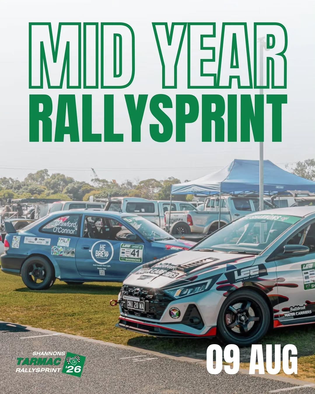 Mid Year Rallysprint — spectator event in Perth, WA on Sunday 9 August 2026
