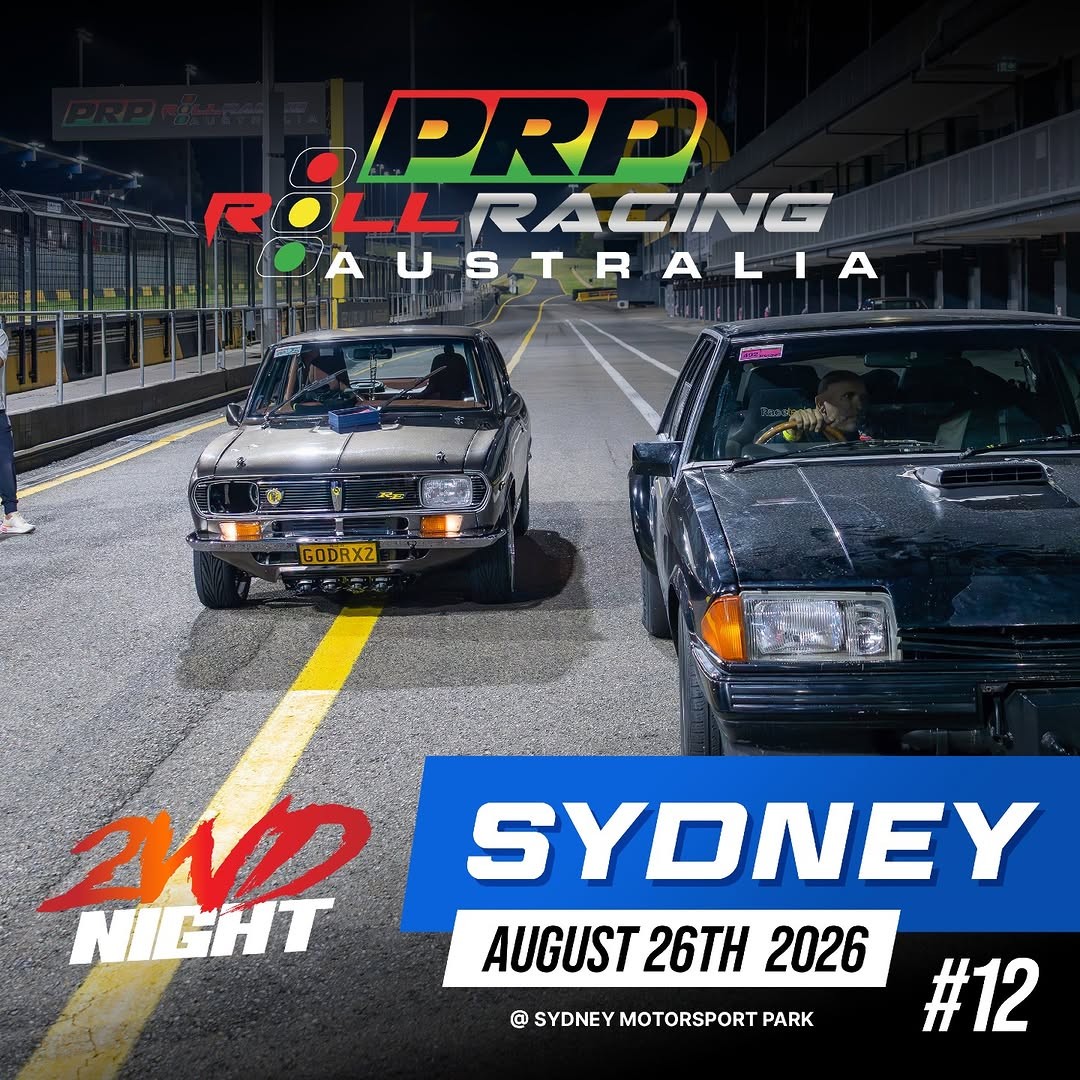 Roll Racing Sydney 2WD Night — Euro/JDM track day in Sydney, NSW on Wednesday 26 August 2026
