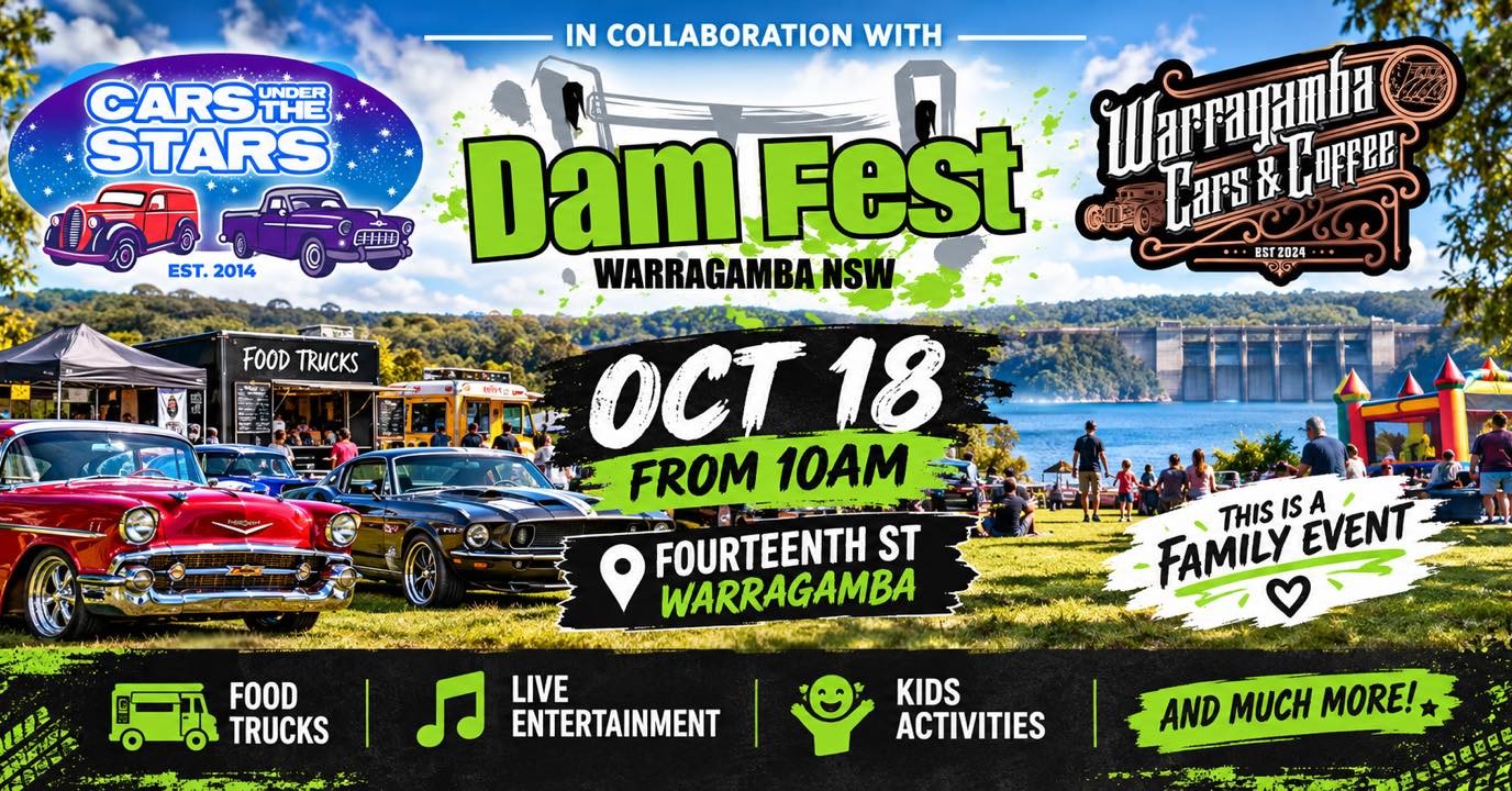 Dam Fest Car & Bike Show — Classic/Muscle spectator event in Sydney, NSW on Sunday 18 October 2026
