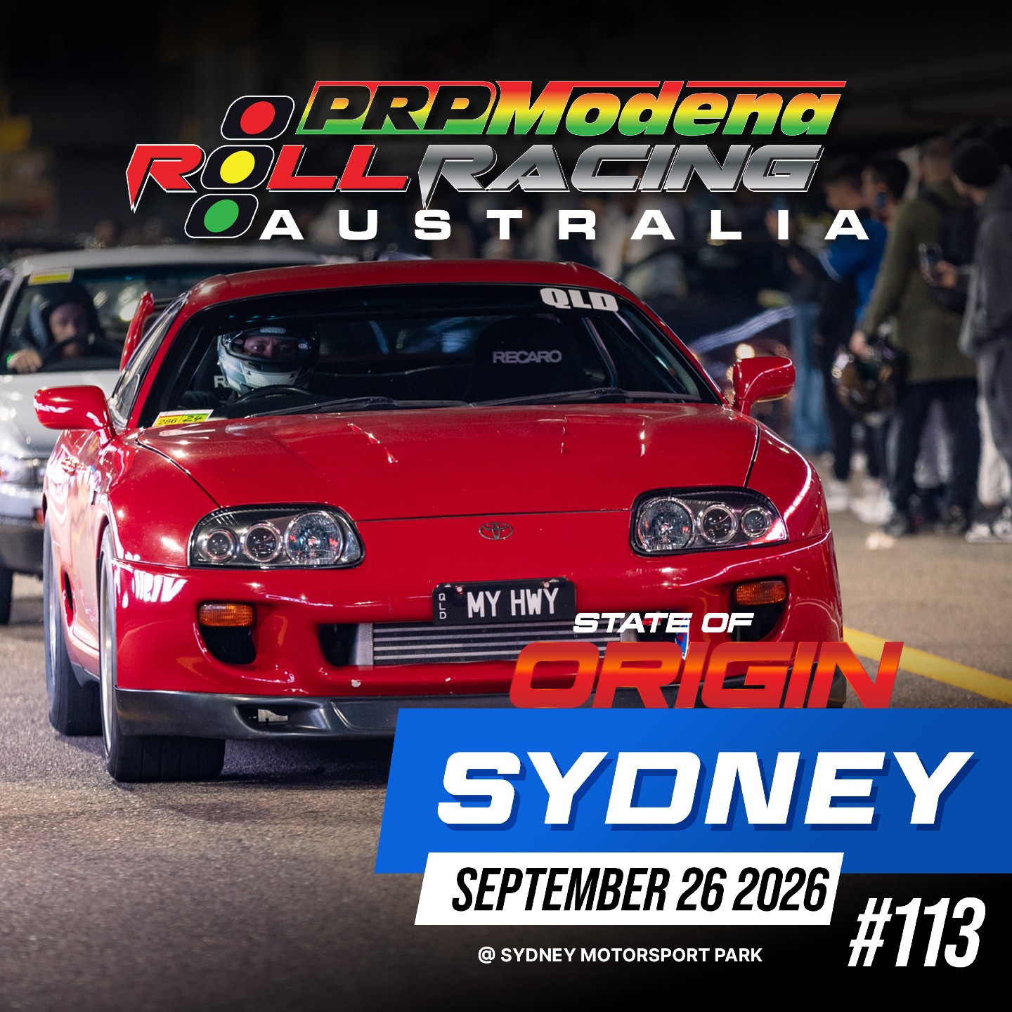 Roll Racing Sydney 113 - State of Origin — JDM/Muscle track day in Sydney, NSW on Saturday 26 September 2026