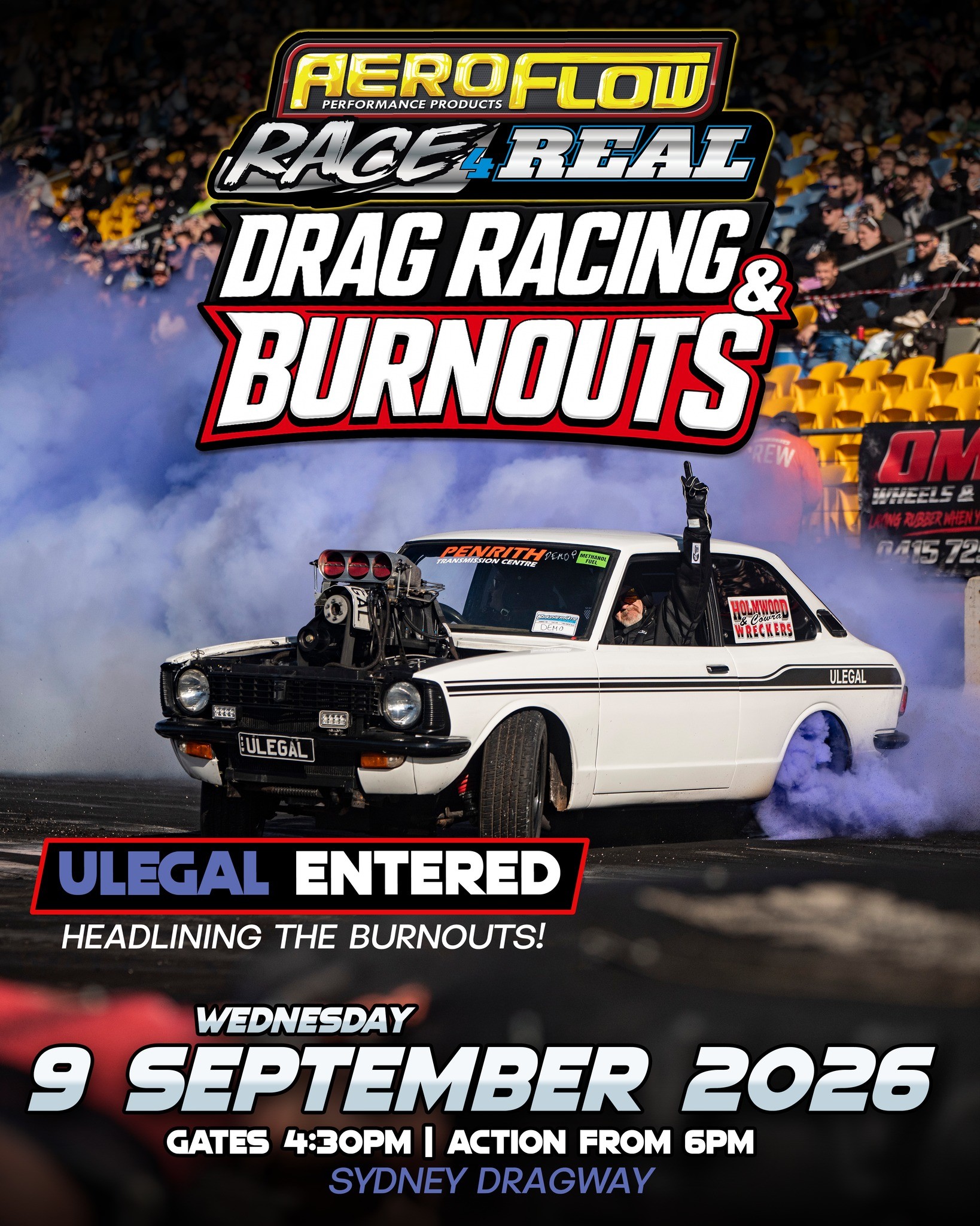 Race 4 Real — Muscle track day in Sydney, NSW on Wednesday 9 September 2026